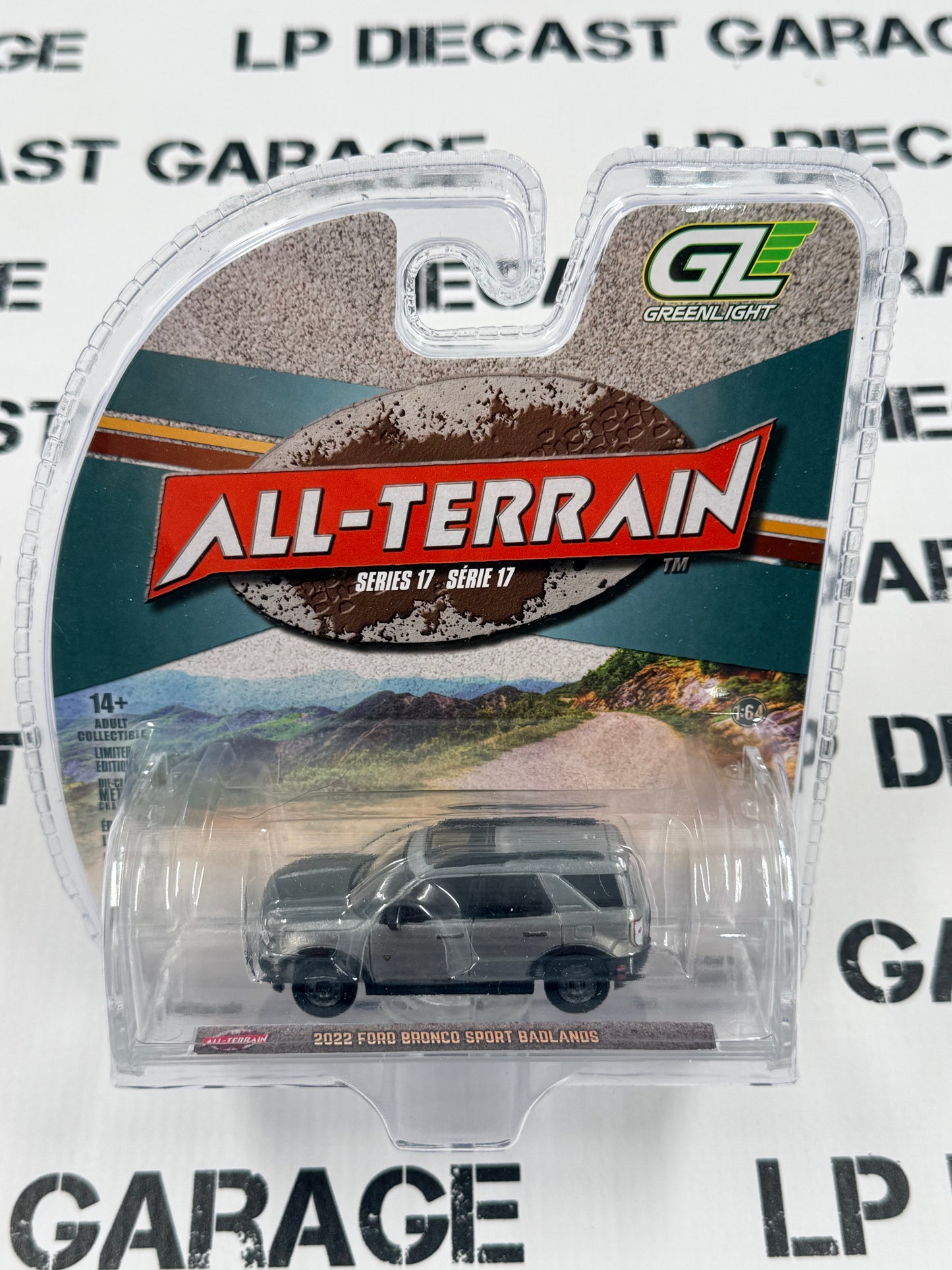 RAW CHASE GREENLIGHT 2022 Ford Bronco Sport Badlands Black 1:64 Diecast All Terrain