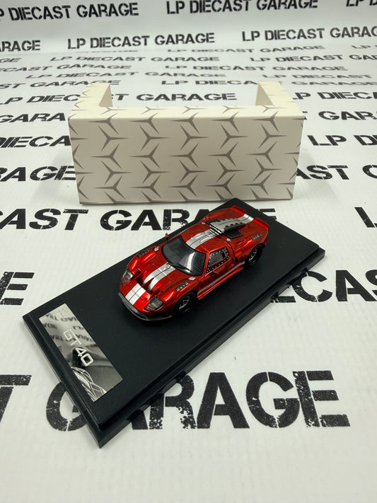 RHINO MODELS Ford GT40 Red w/ Removable Hood 1:64 Diecast Ghost Player