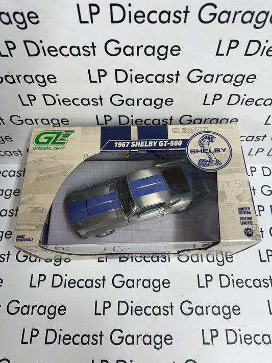 RAW GREENLIGHT 1967 Ford Mustang Shelby GT500 1:24 Diecast 2025 Expo Exclusive