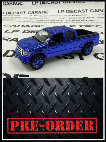 CHASE MCC 2006 Ford F-250 Blue Chrome Truck LP Exclusive 1:64 Diecast PRE-ORDER