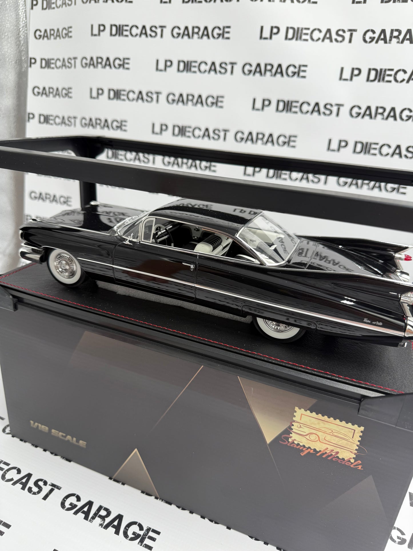 STAMP MODELS 1959 Cadillac Coupe Deville Black 1:18 Resin Model