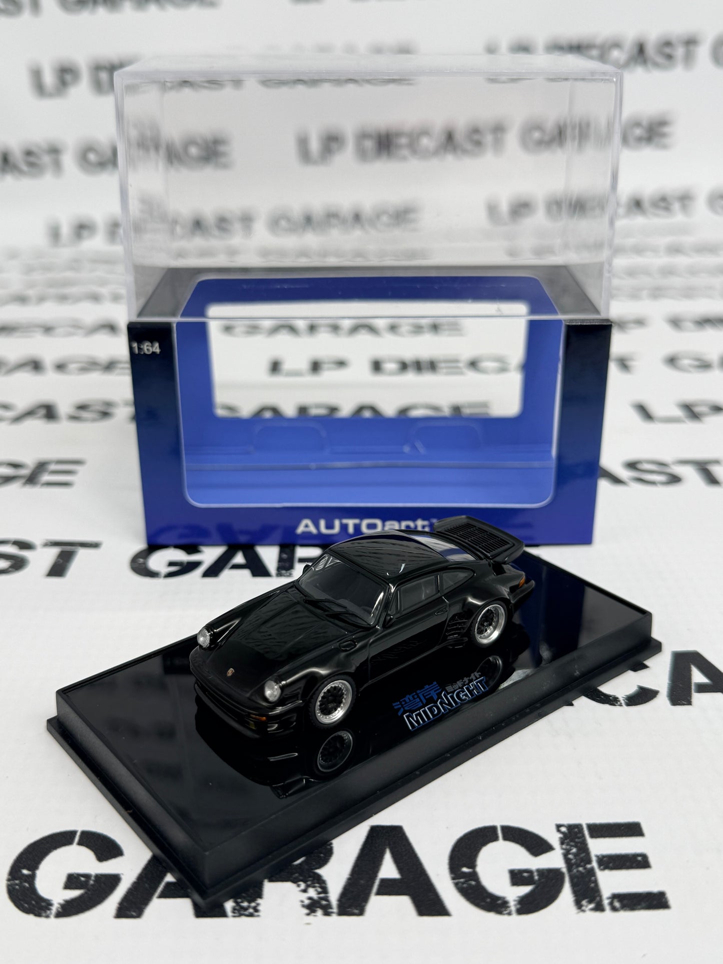 AUTOart Porsche 911 Turbo Blackbird 1:64 Scale Diecast Wangan Midnight