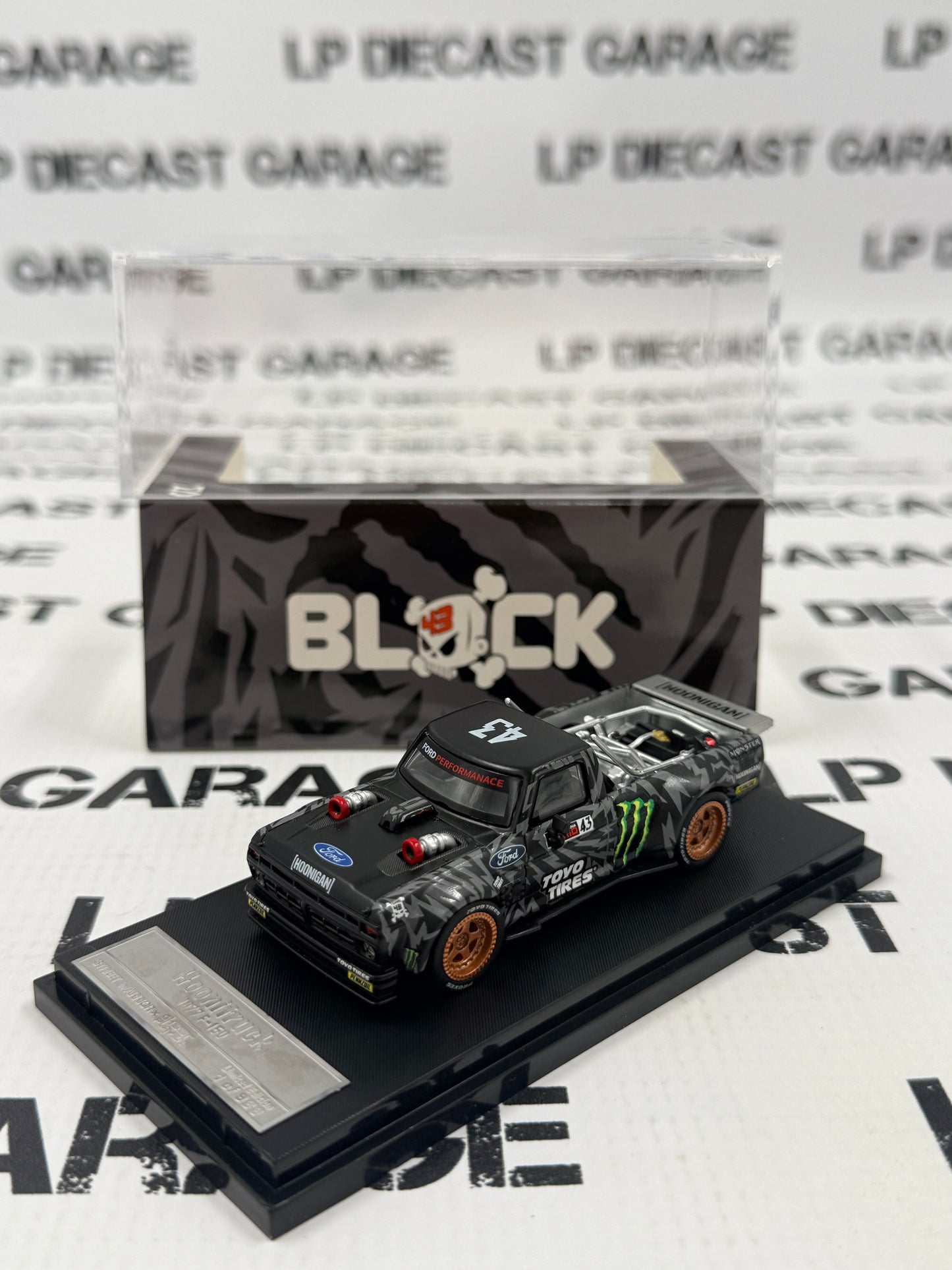 STREET WARRIOR 1977 Ford F-150 Hoonitruck Ken Block #43 1:64 Diecast Gold Rims