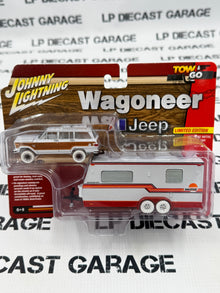 CHASE JOHNNY WHITE LIGHTNING 1981 Jeep Wagoneer w/ Trailer Red 1:64 Diecast Tow & Go