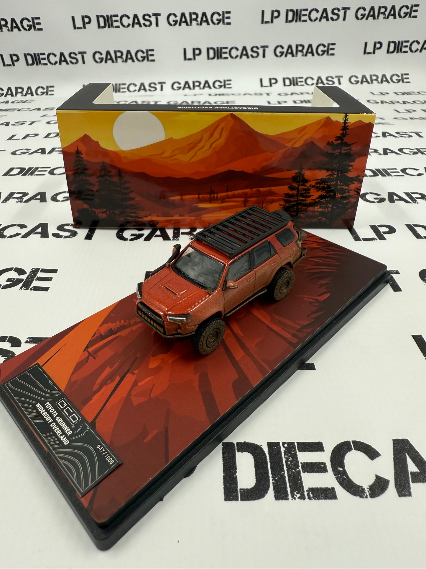 GCD Toyota 4Runner Inferno Orange Dirty Version 1:64 Diecast DiecastTalk Exclusive