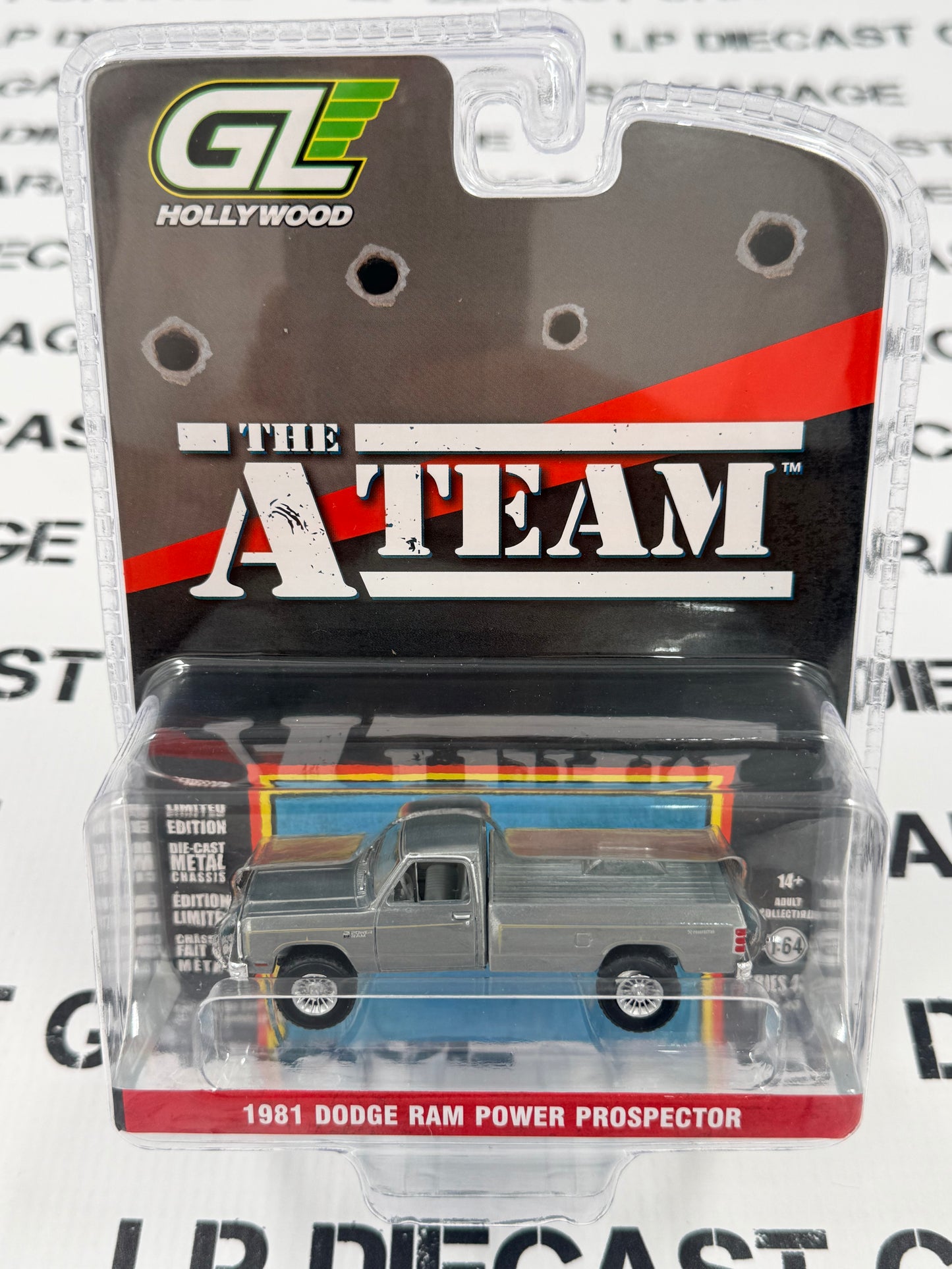 RAW CHASE GREENLIGHT 1981 Dodge Ram Prospector A-Team 1:64 Diecast Hollywood