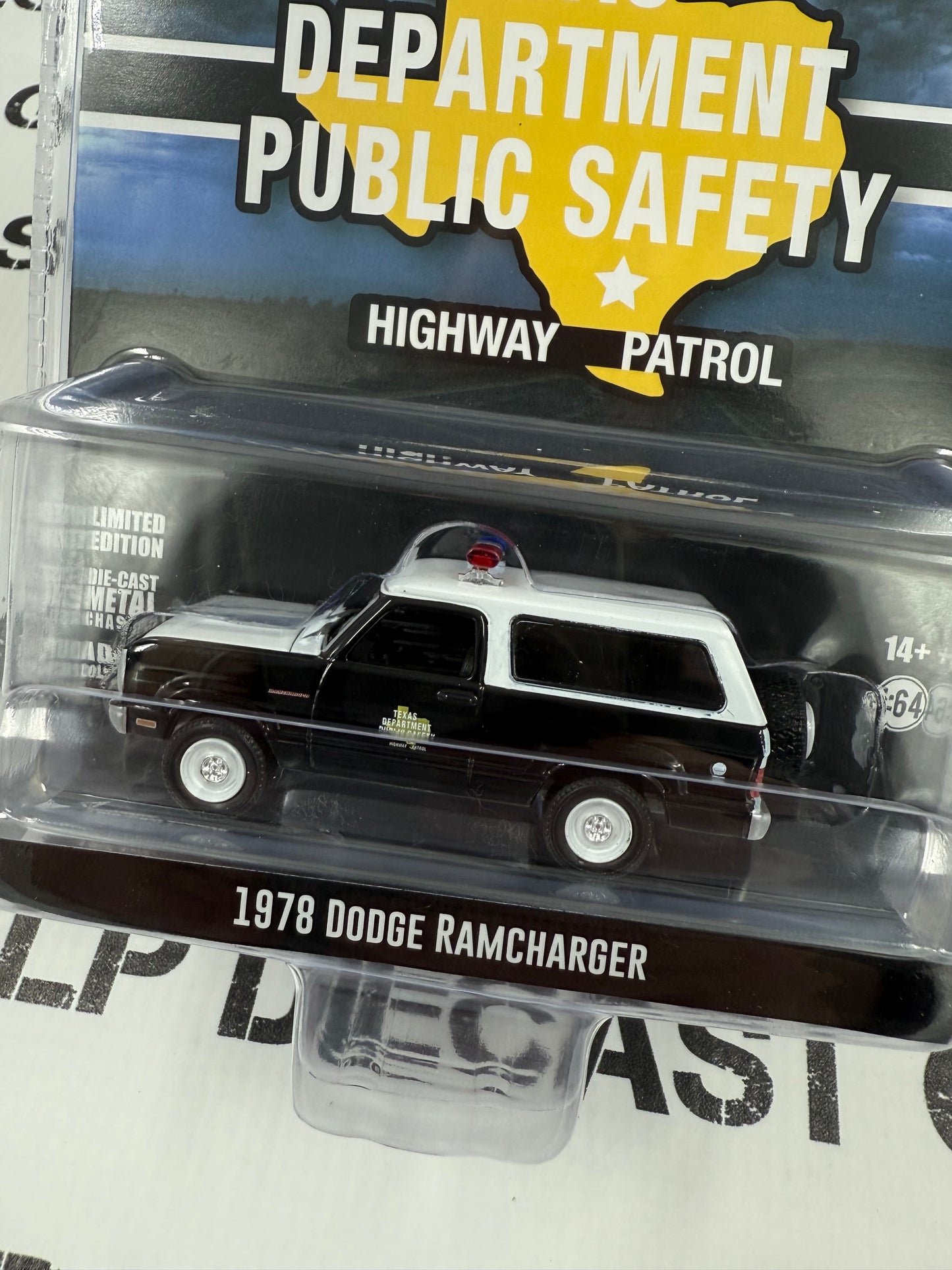 GREENLIGHT 1978 Dodge Ramcharger Texas Dept. Public Safety 1:64 Diecast