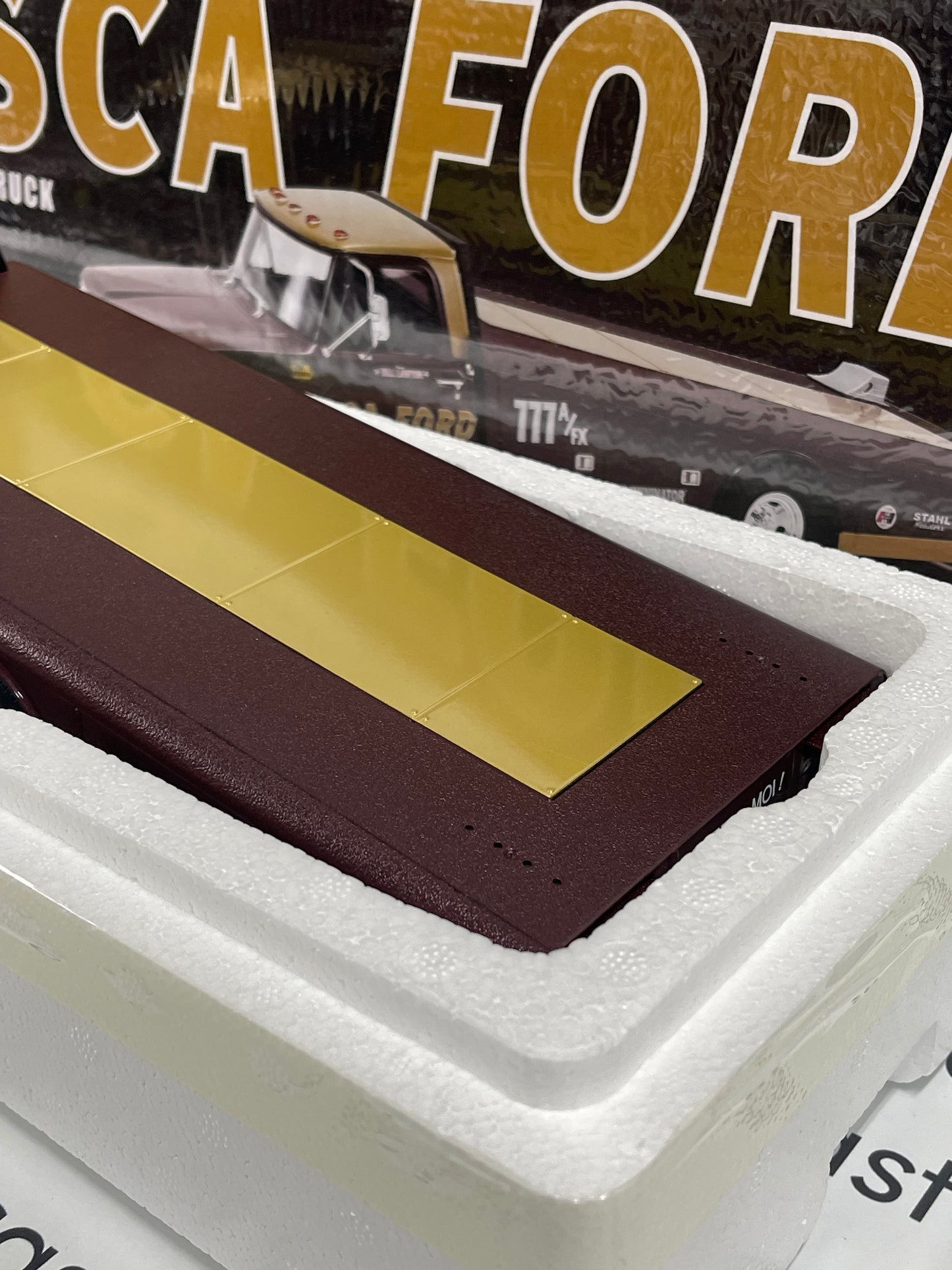 ACME 1970 Ford F-350 Ramp Truck Tasca Ford 1:18 Diecast A1801415 BLEM