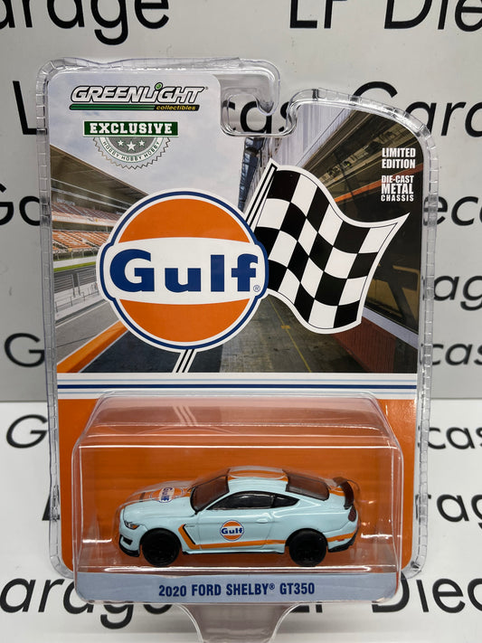GREENLIGHT 2020 Ford Mustang Shelby GT350 Gulf 1:64 Diecast Hobby