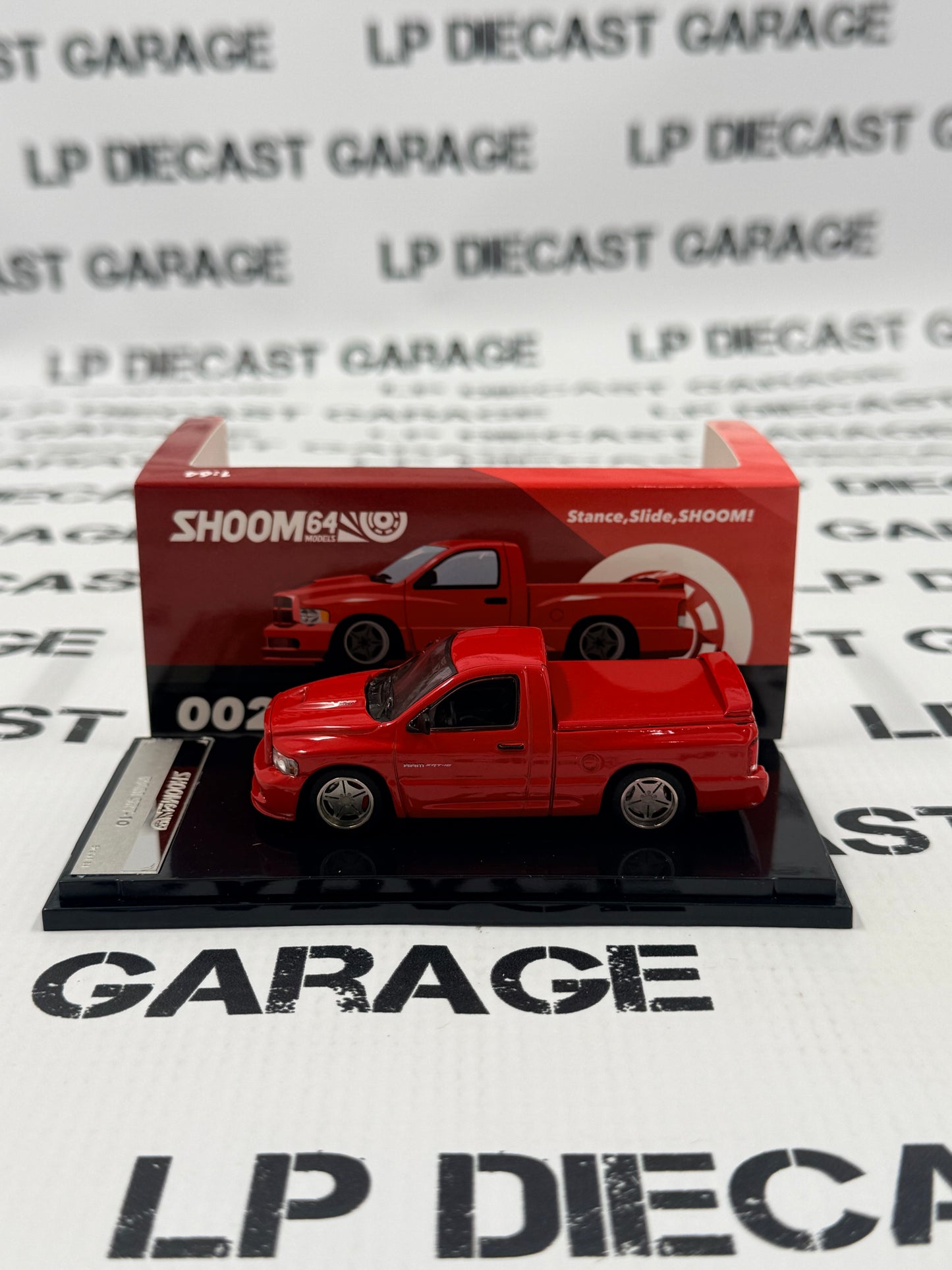 GCD Shoom Dodge Ram SRT10 Red Truck 1:64 Diecast