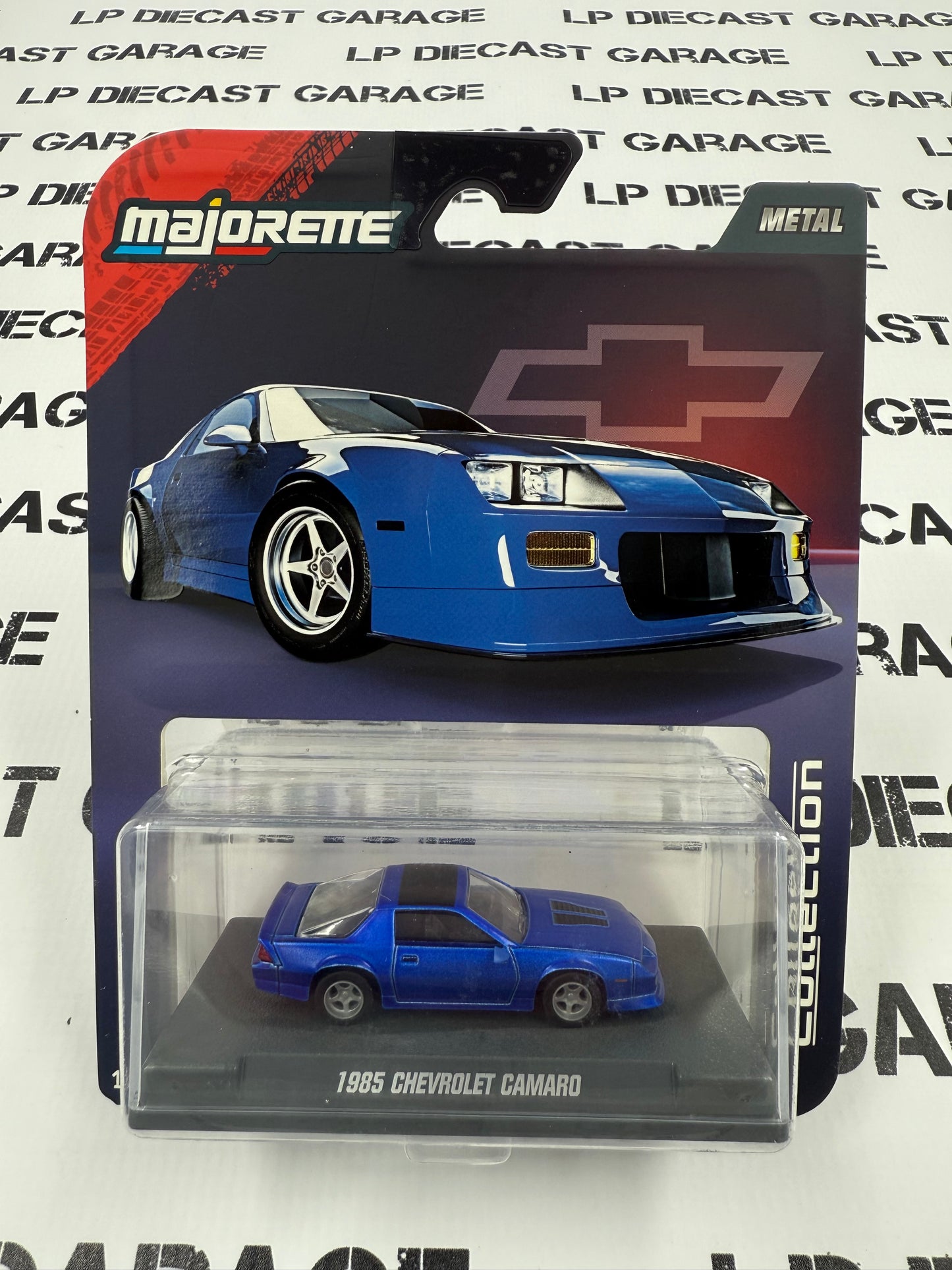 MAJORETTE 1985 Chevrolet Camaro Blue 1:64 Diecast Collector Series