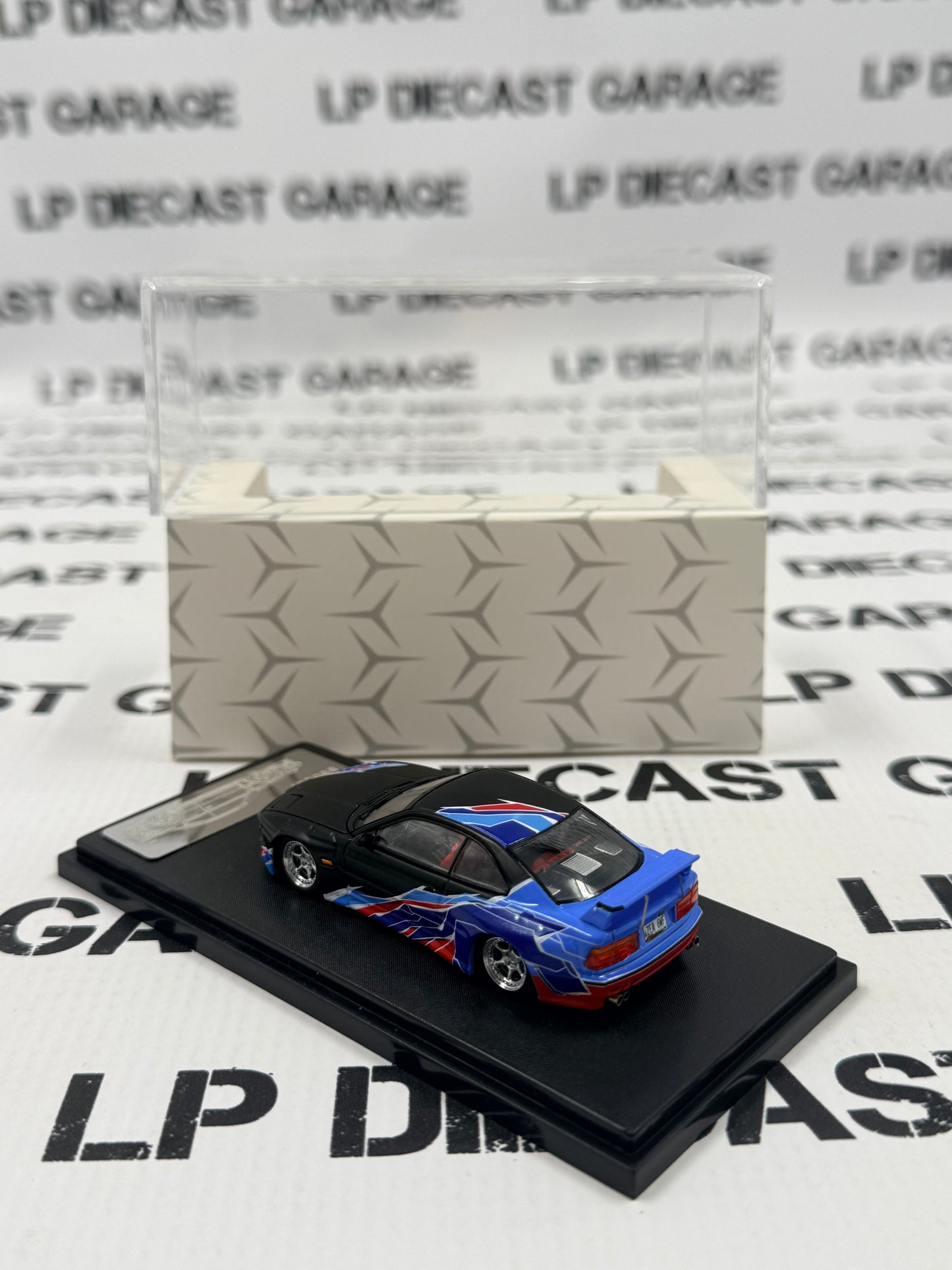 RHINO MODELS BMW 850CSi E31 Black & Blue 1:64 Diecast Ghost Player