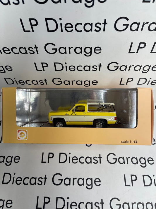 GLM 1973 Chevrolet K5 Blazer Yellow 1:43 Scale Resin Model Open Top