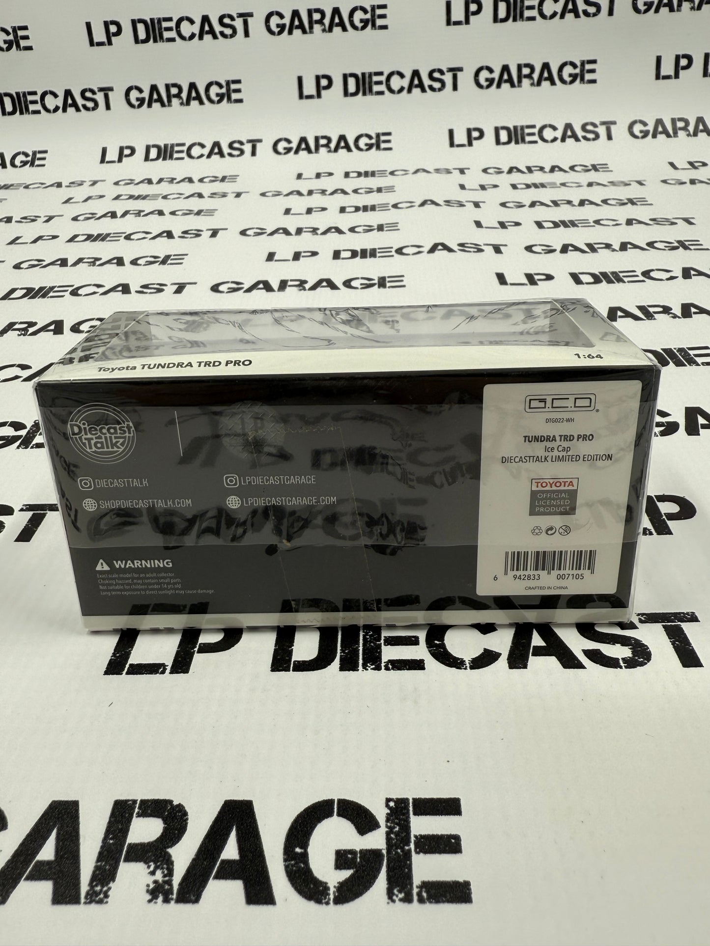 CHASE GCD 2024 Toyota Tundra TRD Pro White Dirty Version LP Exclusive 1:64 Diecast AUCTION