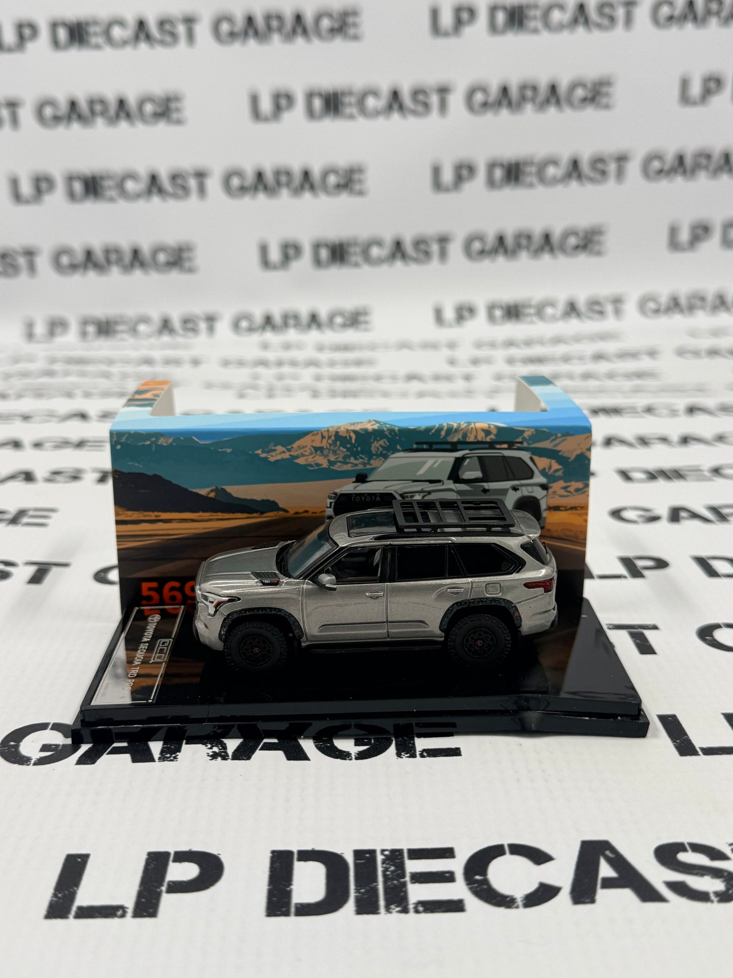GCD 2024 Toyota Sequoia TRD Pro Silver 1:64 Diecast