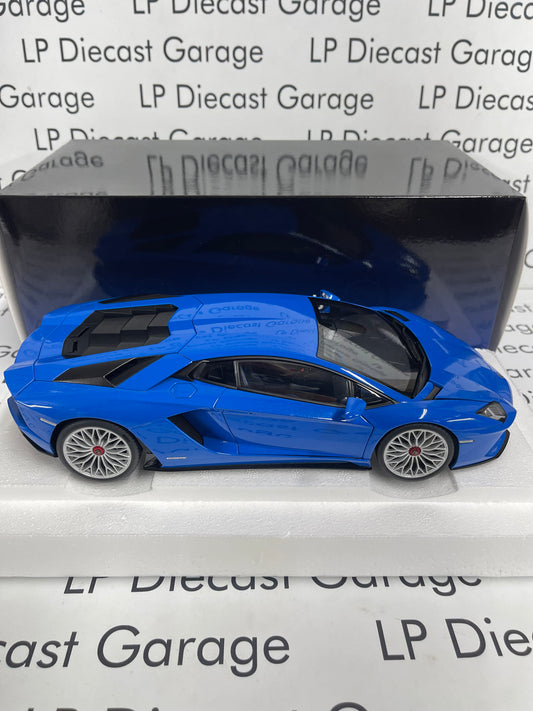 AUTOart Lamborghini Aventador S Blu Nila Pearl Blue 1:18 Diecast