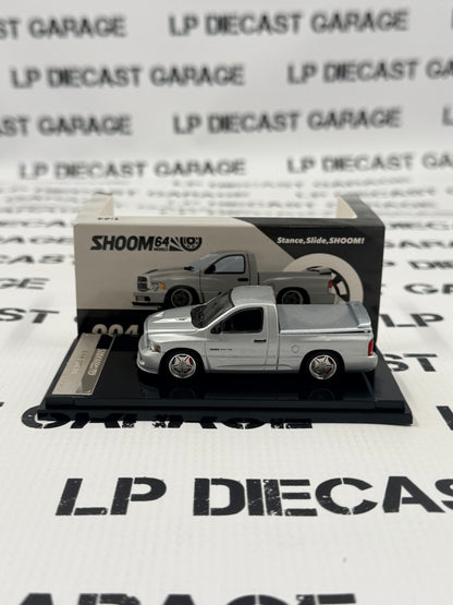 GCD Shoom Dodge Ram SRT10 Silver Truck 1:64 Diecast