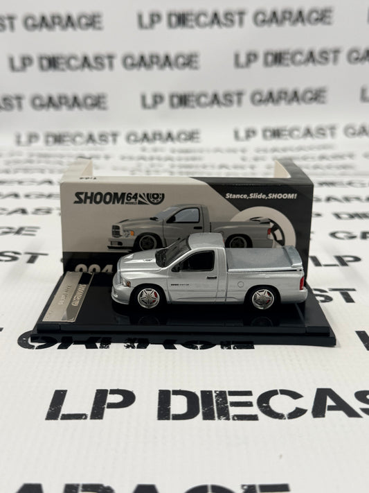GCD Shoom Dodge Ram SRT10 Silver Truck 1:64 Diecast