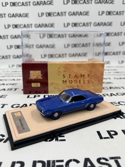 STAMP MODELS 1969 Chevy Camaro COPO ZL1 Blue 1:43 Scale Resin Model