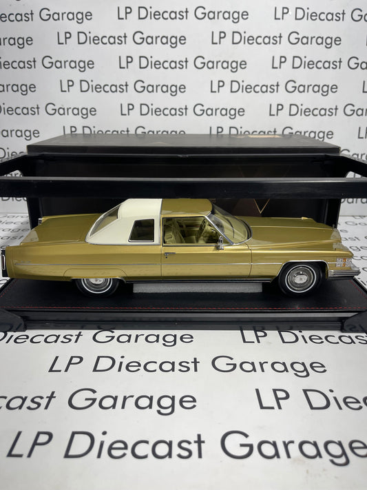 STAMP MODELS 1974 Cadillac Coupe Deville Promenade Gold Irid 1:18 Scale Resin Model
