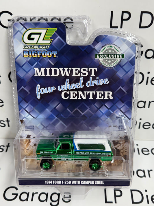 CHROME CHASE GREENLIGHT 1974 Ford F-250 Midwest Center 1:64 Diecast