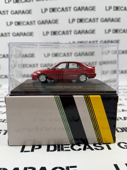 FIRST43 1991 Honda Civic SiR Red RHD 1:43 Diecast