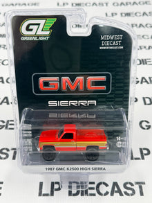 GREENLIGHT 1987 GMC K2500 High Sierra Red 1:64 Diecast Midwest Exclusive