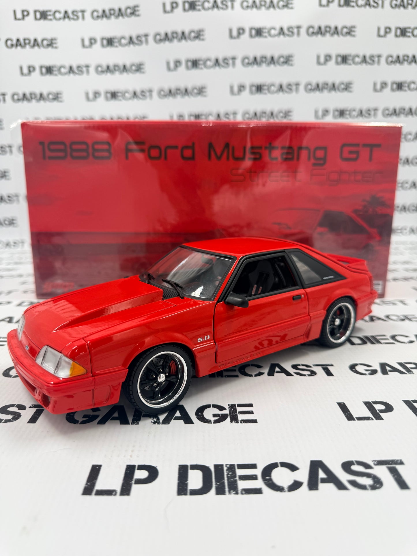 GMP 1988 Ford Mustang GT Street Fighter Red 1:18 Diecast 19002
