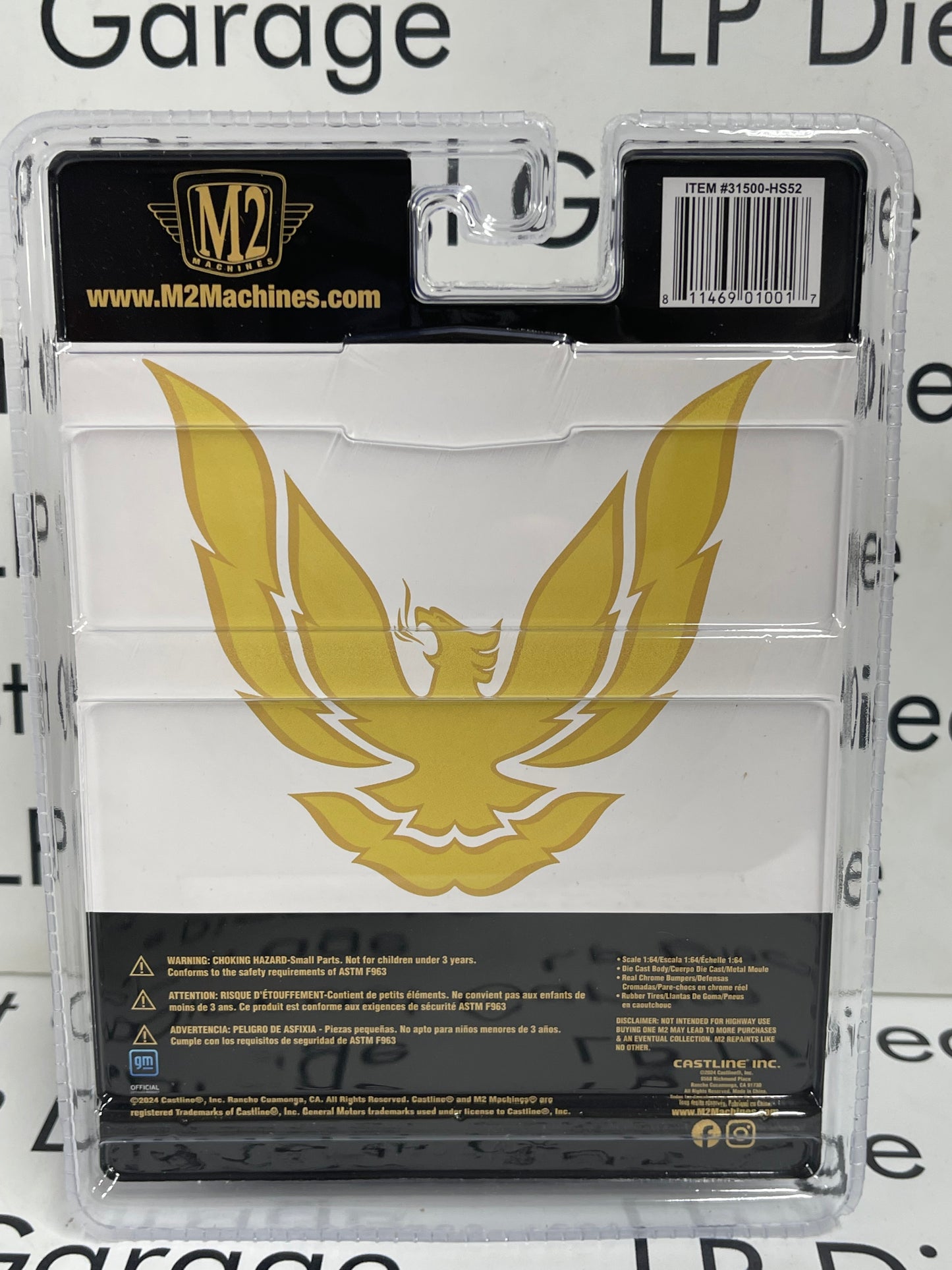 M2 1988 GMC Sierra 1500 White Gold Eagle 1:64 Diecast Hobby Exclusive