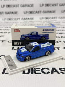 GCD Shoom Dodge Ram SRT10 Blue w/ White Stripes Truck 1:64 Diecast MiJo
