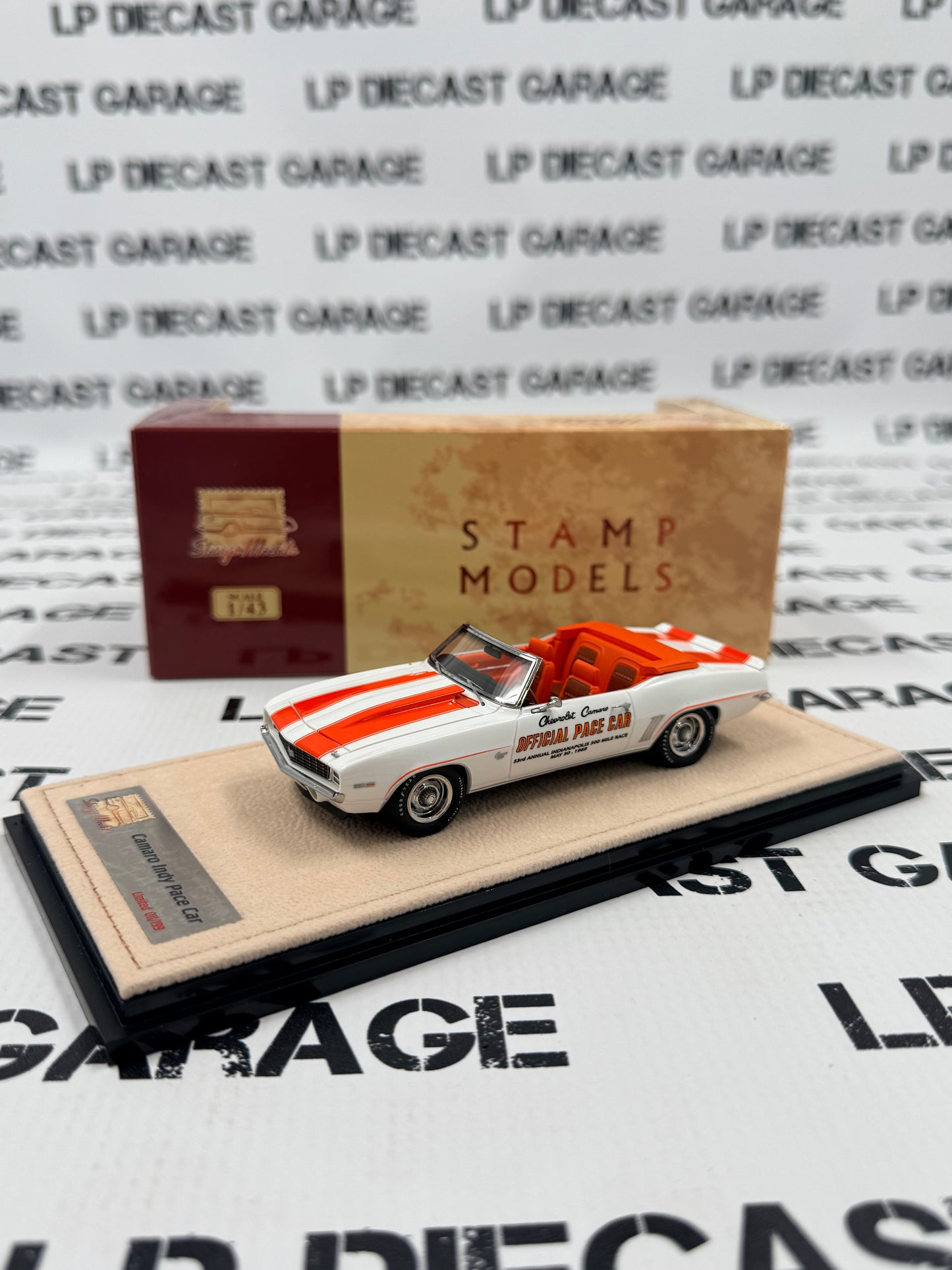 STAMP MODELS 1969 Chevy Camaro Indy Pace Car 1:43 Scale Resin Model