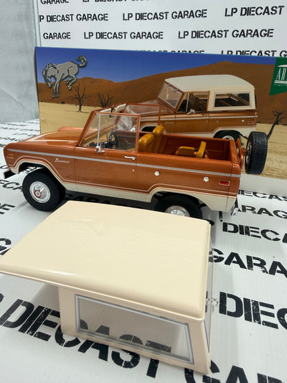 GREENLIGHT 1973 Ford Bronco Hot Ginger Metallic 1:18 Diecast