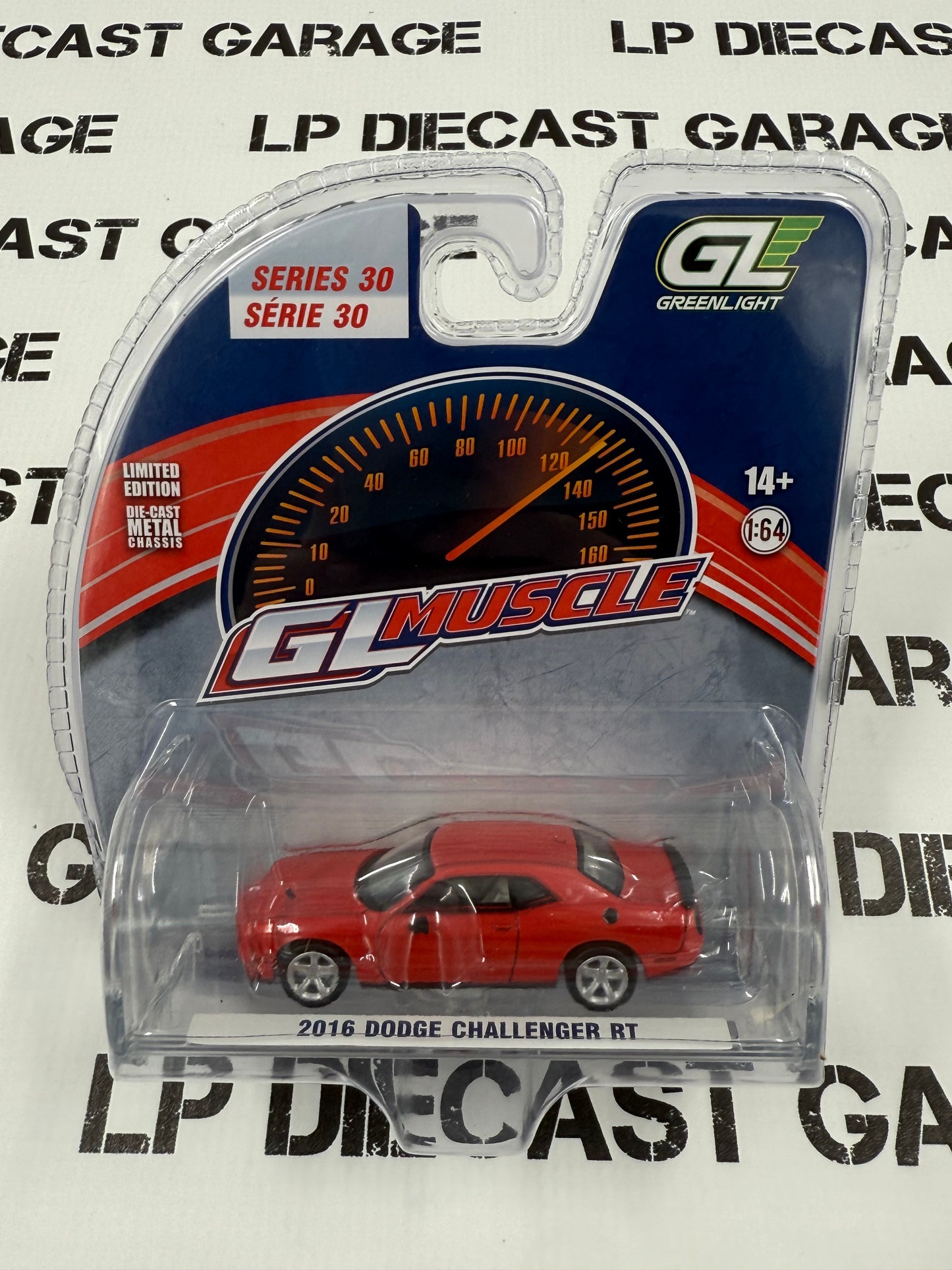 GREENLIGHT 2016 Dodge Challenger RT Red 1:64 Diecast GL Muscle