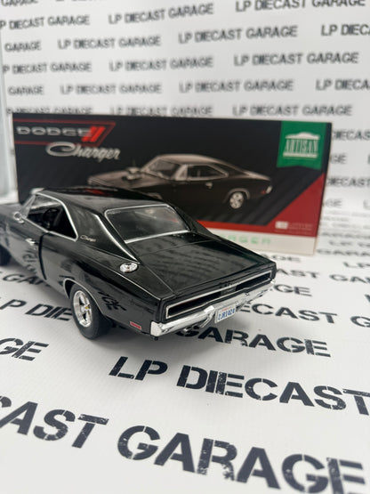 GREENLIGHT 1970 Dodge Charger Black w/ Blower 1:18 Diecast Artisan Collection