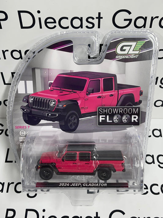 GREENLIGHT 2024 Jeep Gladiator Pink Showroom 1:64 Diecast