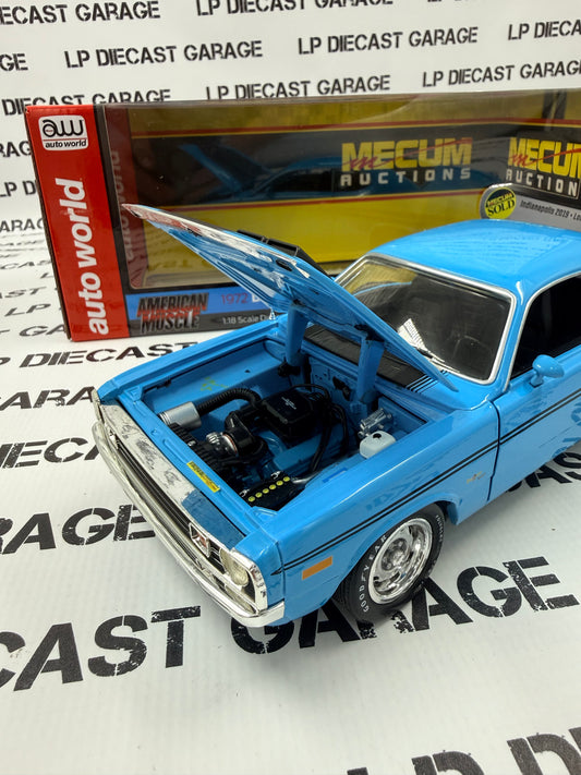 AUTO WORLD 1972 Dodge Demon GSS Petty Blue 1:18 Diecast Mecum Auctions