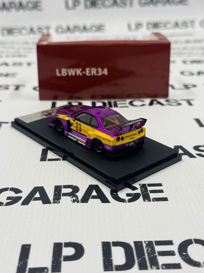 STREET WEAPON Nissan Skyline LBWK-ER34 Metallic Purple 1:64 Diecast Ghost Player