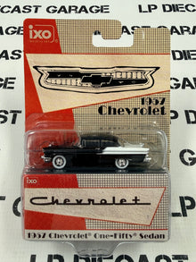 IXO Models 1957 Chevrolet One Fifty Black White 1:64 Diecast