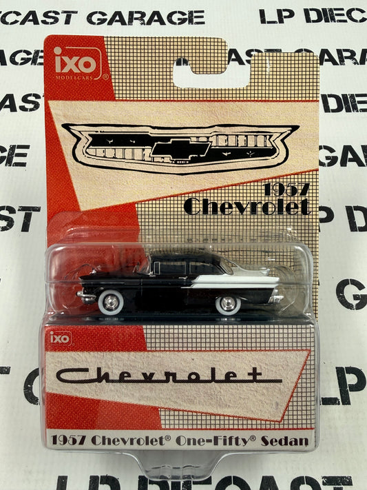 IXO Models 1957 Chevrolet One Fifty Black White 1:64 Diecast