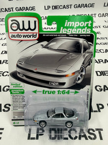 AUTO WORLD 1993 Mitsubishi 3000GT VR-4 White Pearl Silver 1:64 Diecast Import Legends