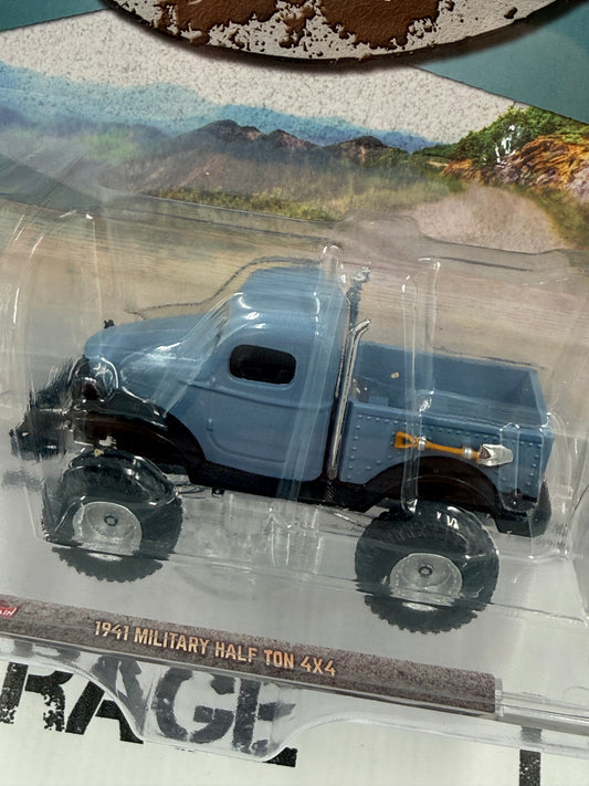GREENLIGHT 1941 Military Half Ton 4x4 Blue 1:64 Diecast All Terrain