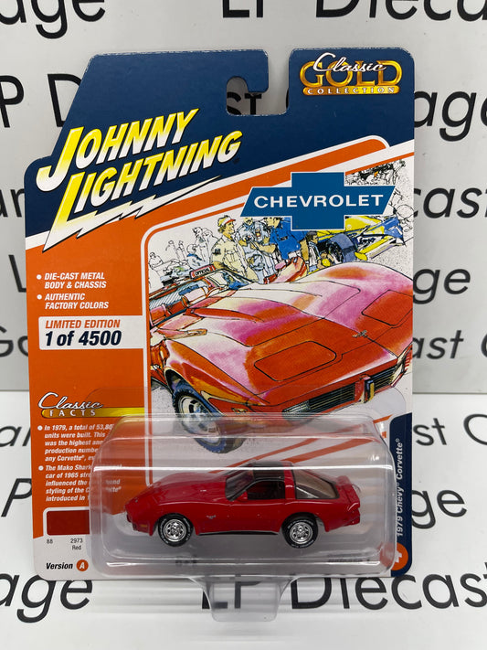 JOHNNY LIGHTNING 1979 Chevrolet Corvette Red 1:64 Diecast