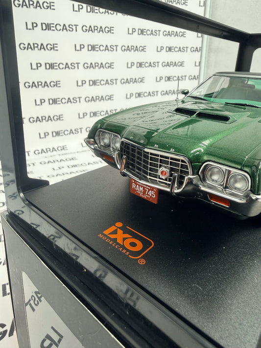 IXO Models 1972 Ford Gran Torino Sport Green Metallic 1:18 Diecast Limited Edition