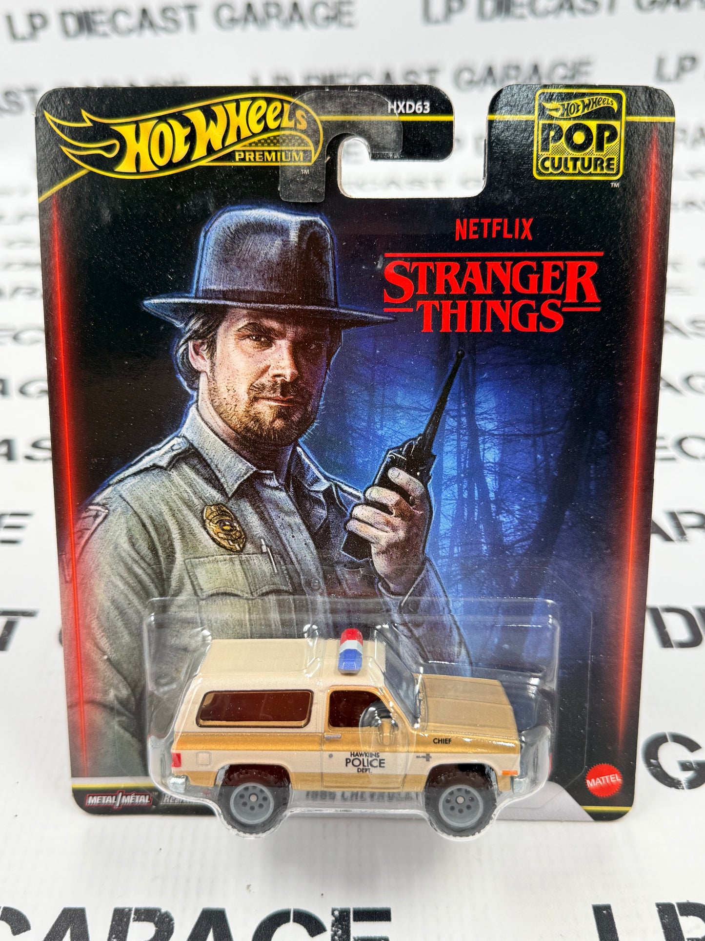 HOT WHEELS 1985 Chevrolet K5 Blazer Stranger Things 1:64 Diecast Hawkins Police