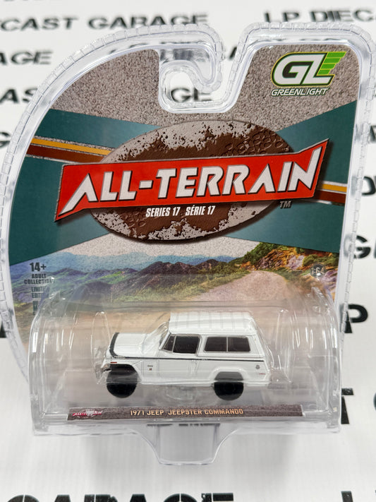 GREENLIGHT 1971 Jeep Jeepster Commando White 1:64 Diecast All Terrain