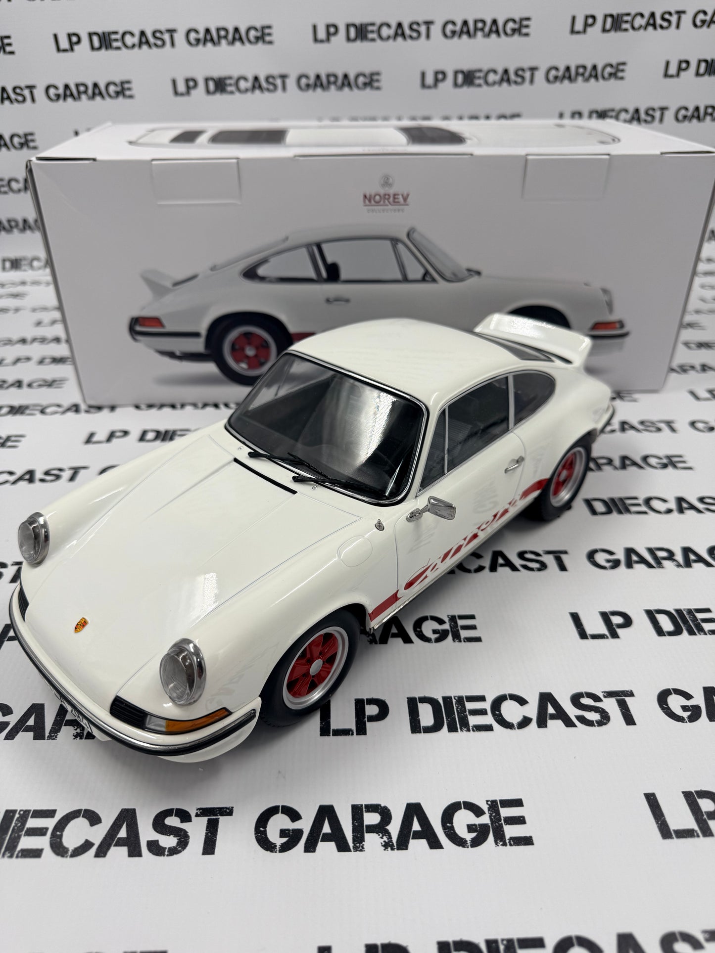 NOREV 1972 Porsche 911 Carrera RS 2.7 White 1:12 Diecast