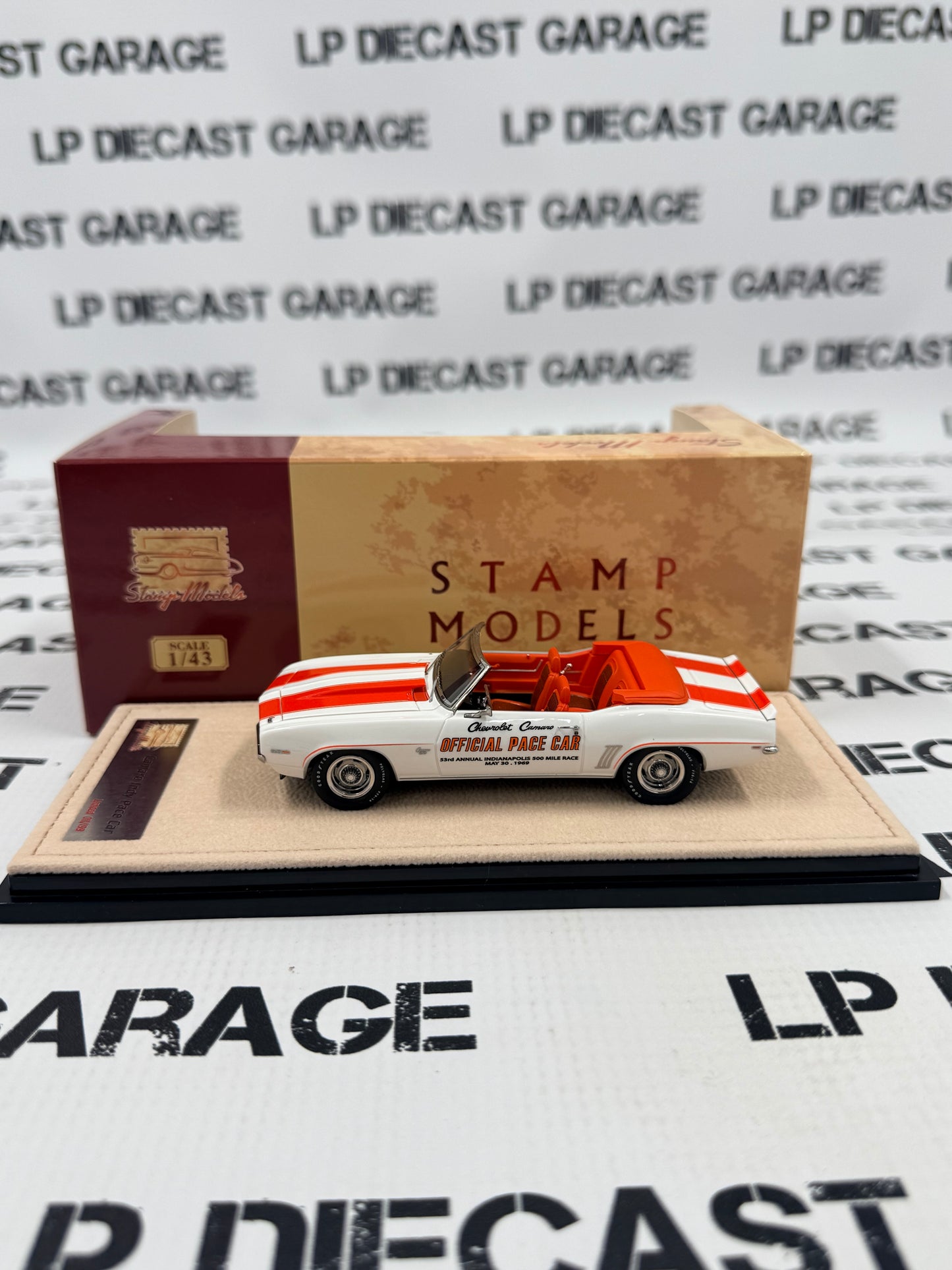 STAMP MODELS 1969 Chevy Camaro Indy Pace Car 1:43 Scale Resin Model
