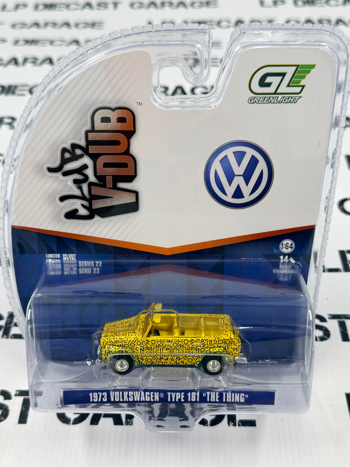 GREENLIGHT 1973 Volkswagen Type 181 The Thing Yellow 1:64 Diecast Club V-Dub