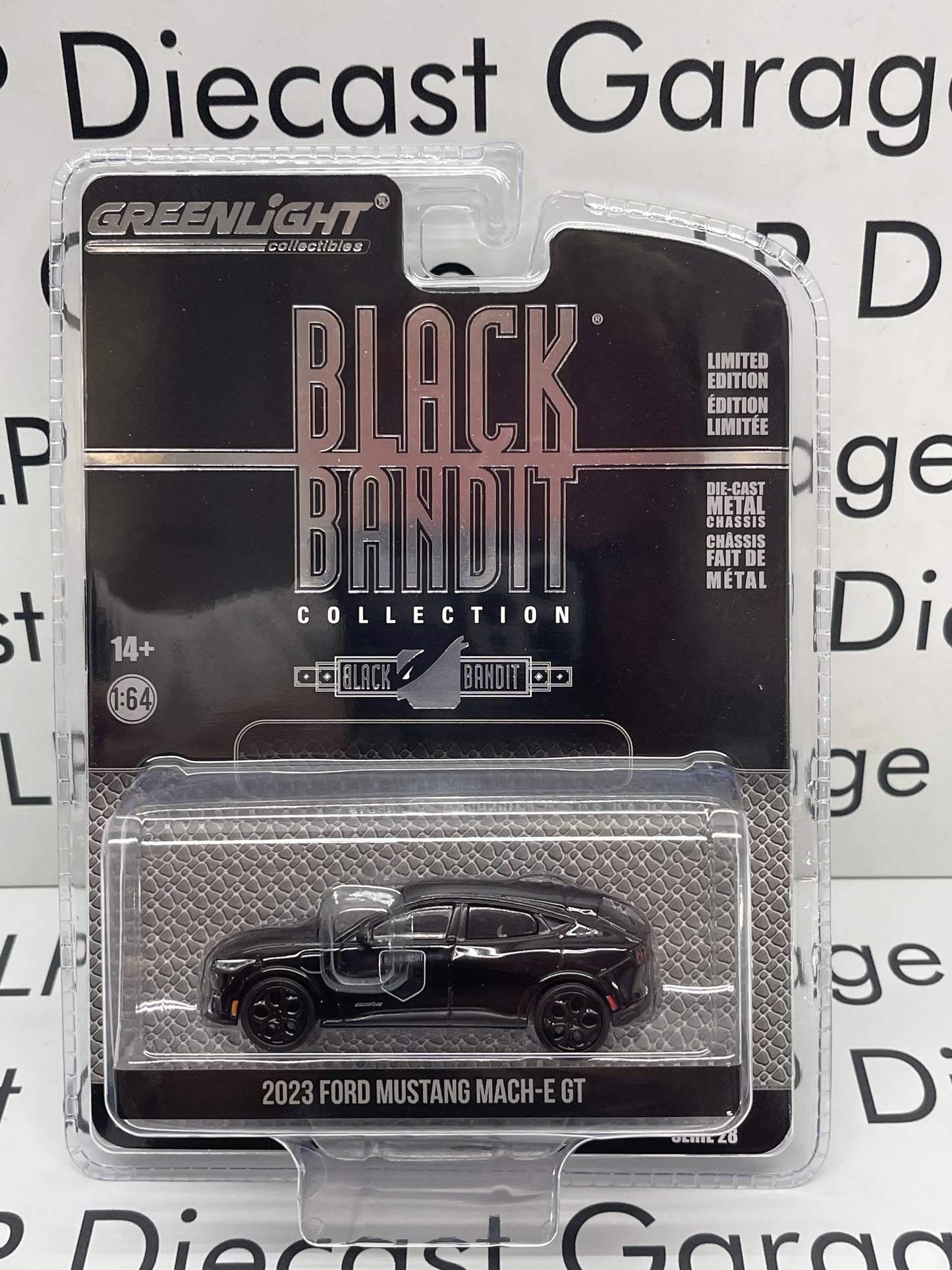 GREENLIGHT 2023 Ford Mustang Mach-E GT 1:64 Diecast Black Bandit