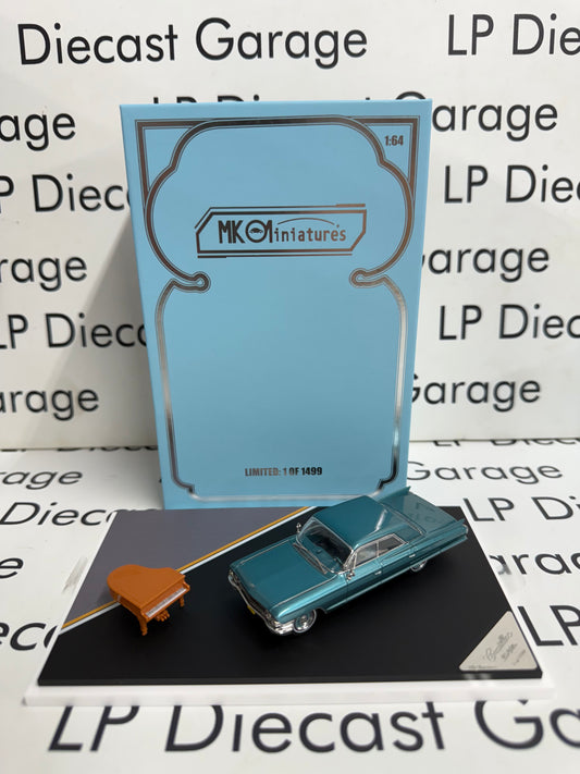 MK Miniatures 1962 Cadillac Deville Blue HEC Exclusive 1:64 Diecast